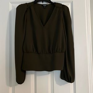 Dark green blouse